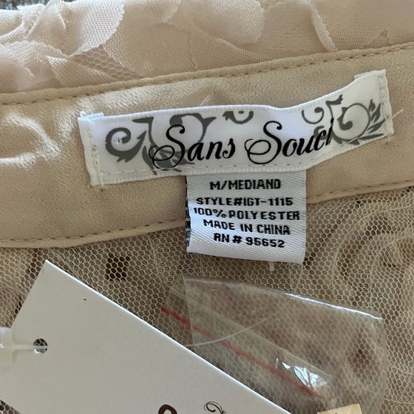Sans Souci Sheer Blouse..NWT - Picture 6 of 6